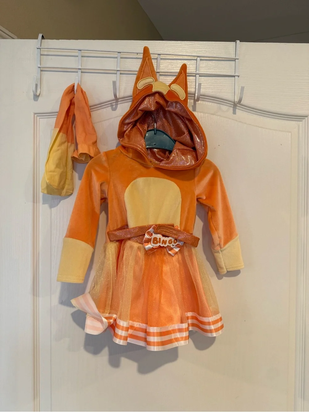 Spirit Halloween Bluey Orange Bingo Baby Dress Costume cosplay 12-18 months